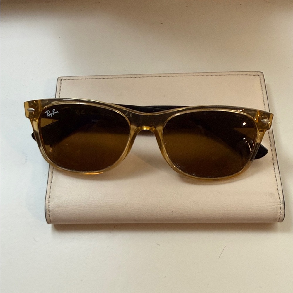 Ray-Ban Gold Frame Sunglasses